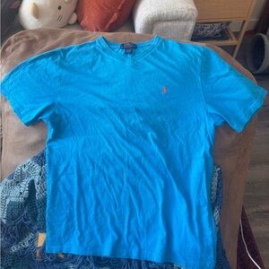Polo by Ralph Lauren Men's Bright Blue Tee